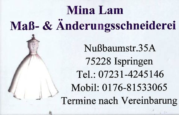 Mina Lam Maß- & Änderungsschneiderei